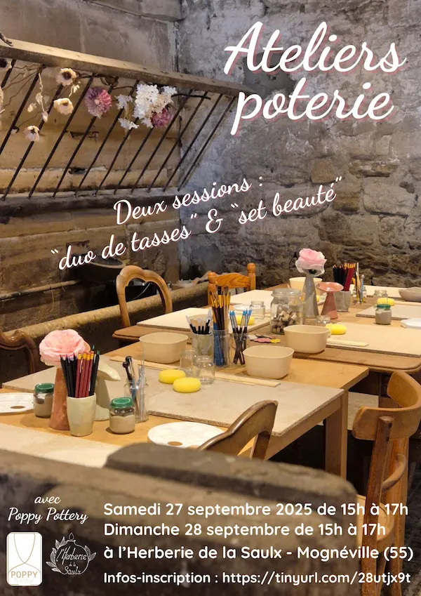 Atelier poterie septembre