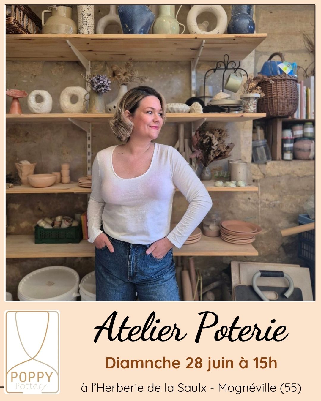 atelier poterie à l'herberie de la saulx