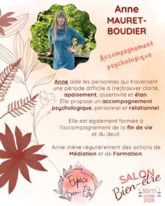 Salon bien-être à Mognéville : Anne Mauret Boudier